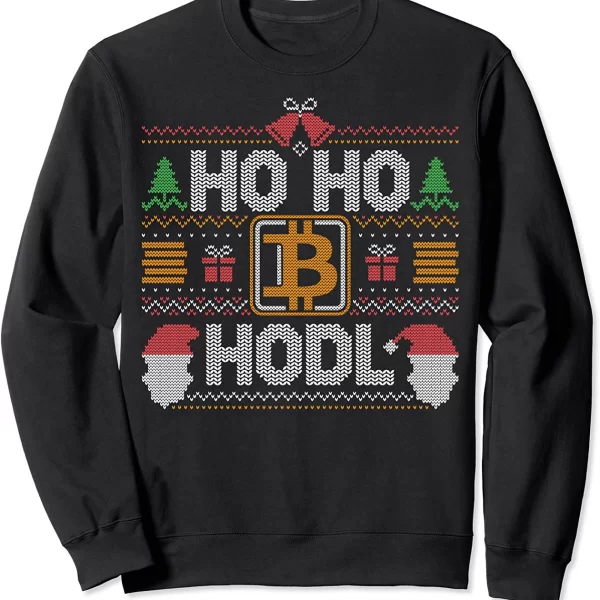 Ho Ho Hodl Hodling Through The Snow Ugly Christmas Sweater