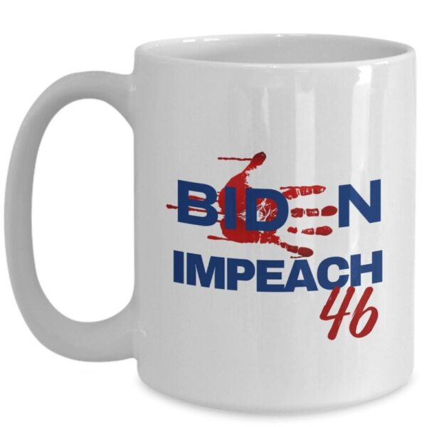 Impeach Biden Handprint Coffee Mug
