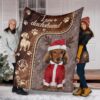 Love Dachshund Christmas Blanket