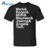 Mark Roger Mimi Maureen Joanne Angle Tom Shirt