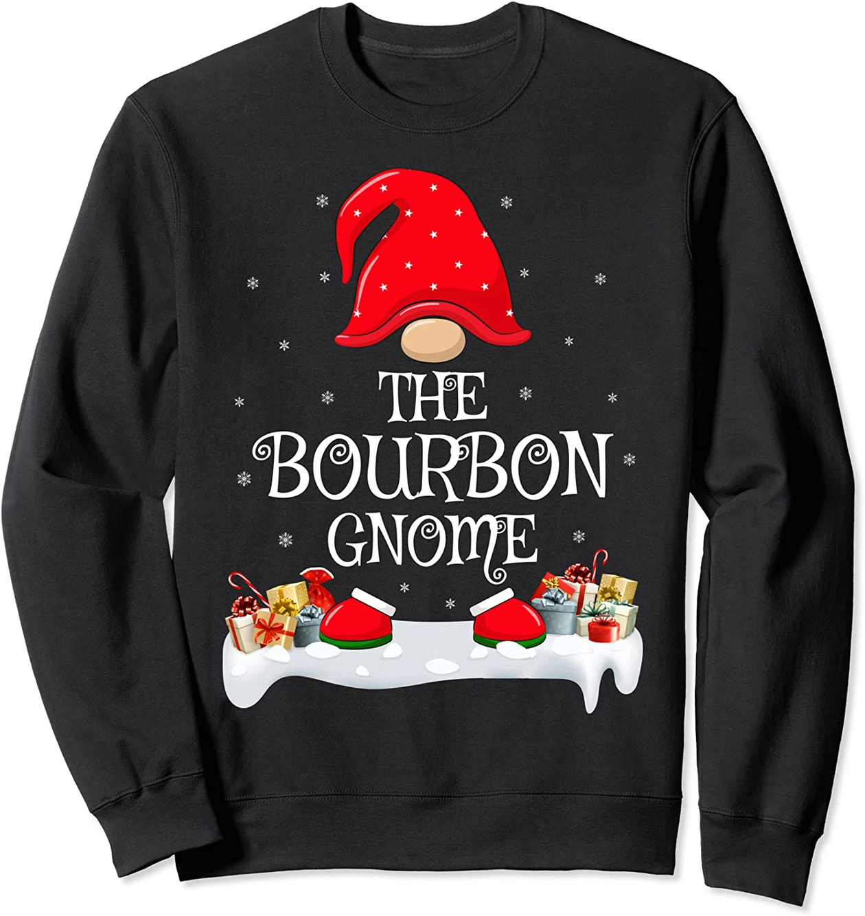 Matching Family Group The Bourbon Gnome Christmas Sweatshirt