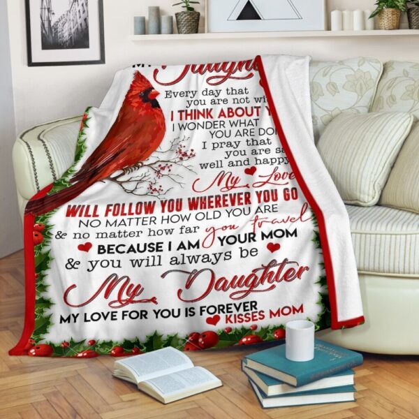My Love Will Follow You Wherever You Go Christmas Blanket
