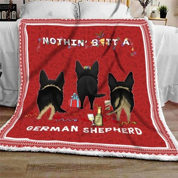 Nothing Butt A German Shepherd Christmas Blanket