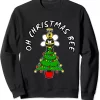 Oh Christmas Bee Funny Xmas Tree Sweatshirt