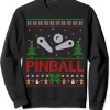 Pinball Arcade Game Lover Player Christmas Sweatshirt