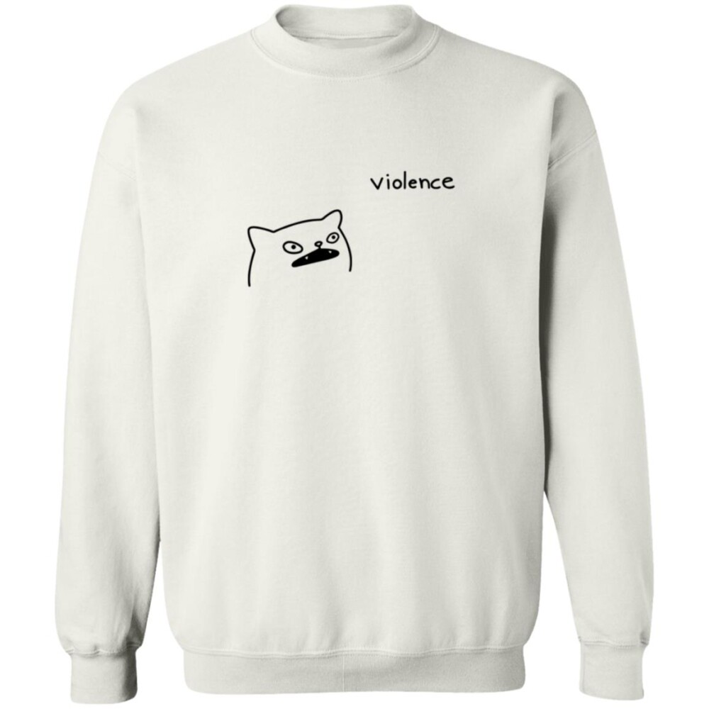 Portlandsbatman Poorlycatdraw Violence Cat Shirt 1