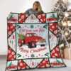 Red Truck Christmas Cut Your Own Tree Merry Christmas Blanket