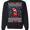 Ugly Christmas Sweater Santa Seems Sus To Me Sweatshirt