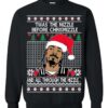 Ugly Christmas Sweater Snoop Dogg Twas The Nizzle Before Chrismizzle Sweatshirt