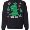 Ugly Christmas Sweater Tree Rex Sweatshirt