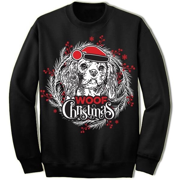 Cavalier King Charles Spaniel Ugly Christmas Sweater Panetory – Graphic Design Apparel &Amp; Accessories Online