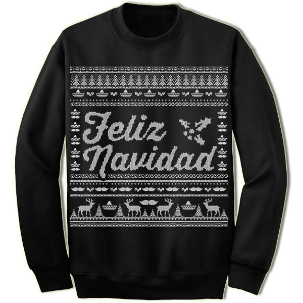 Feliz Navidad Ugly Christmas Sweater Panetory – Graphic Design Apparel &Amp; Accessories Online