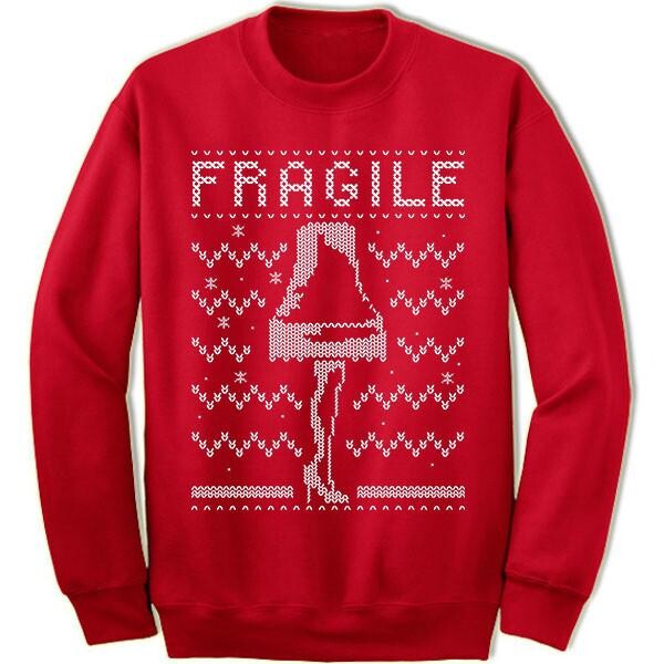 Fragile Leg Lamp Ugly Christmas Sweater Panetory – Graphic Design Apparel &Amp; Accessories Online