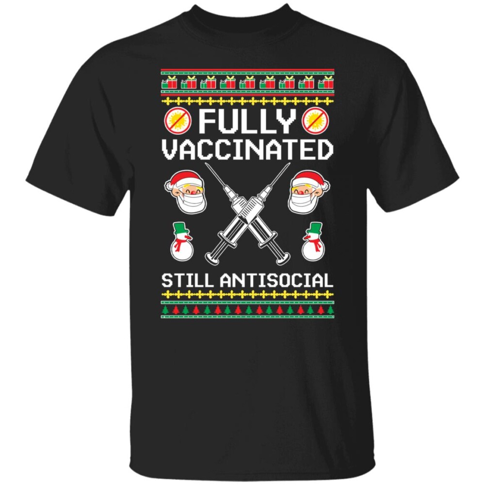 Fully Vaccinated Still Antisocial Christmas Sweater