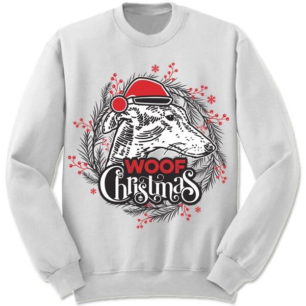Greyhound Ugly Christmas Sweater Panetory – Graphic Design Apparel &Amp; Accessories Online