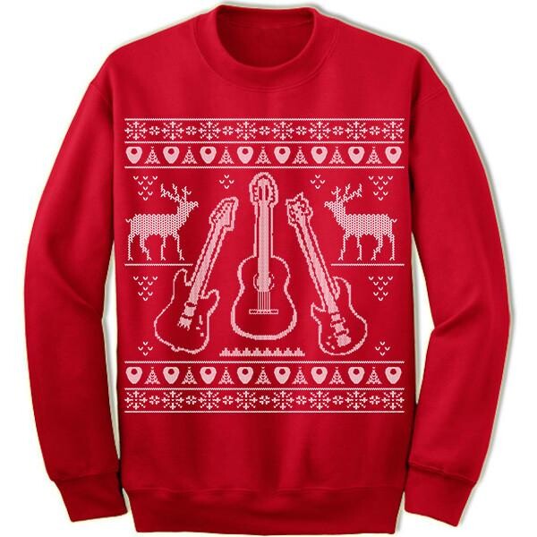 Guitar Bass Lover Ugly Christmas Sweater Panetory – Graphic Design Apparel &Amp; Accessories Online
