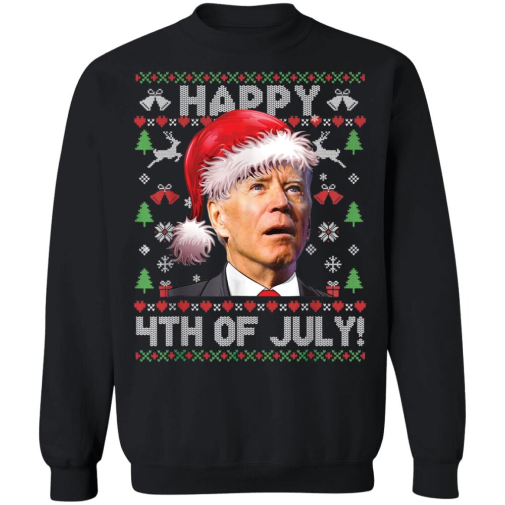 Joe Biden Happy 4Th Of July Christmas Sweater Panetory – Graphic Design Apparel &Amp; Accessories Online