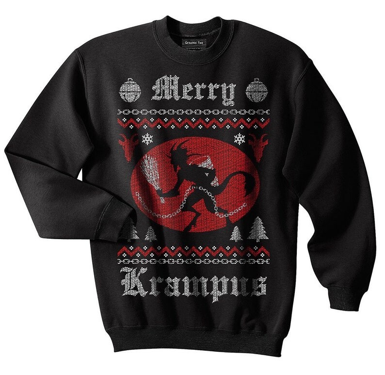 Krampus Ugly Christmas Sweater, Christmas