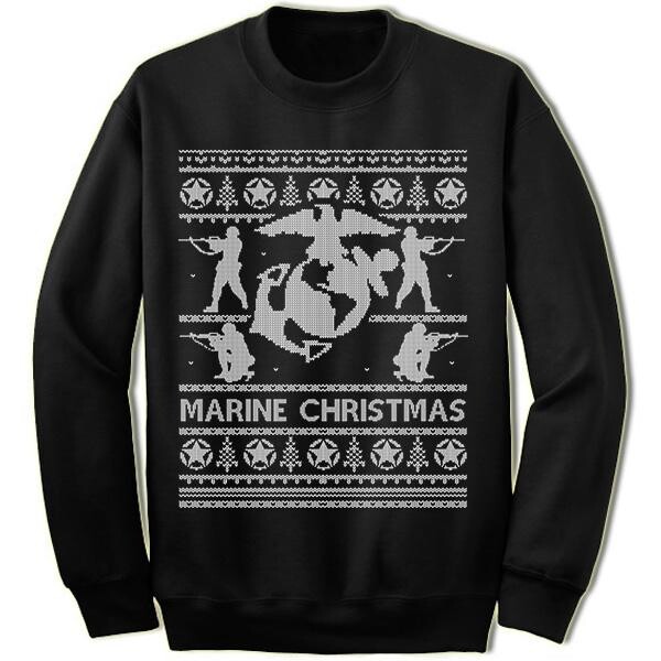 Marine Ugly Christmas Sweater