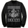 Navy Army Ugly Christmas Sweater