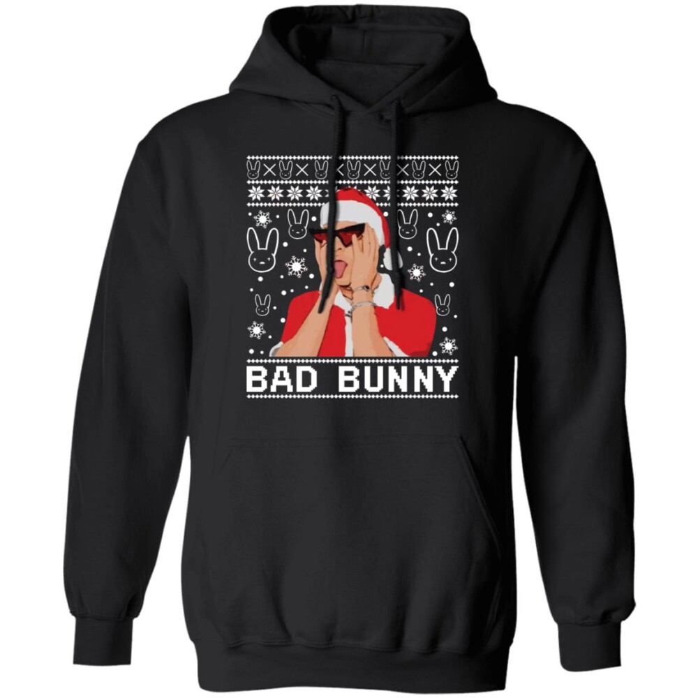 Santa Bad Bunny Christmas Sweater Panetory – Graphic Design Apparel &Amp; Accessories Online