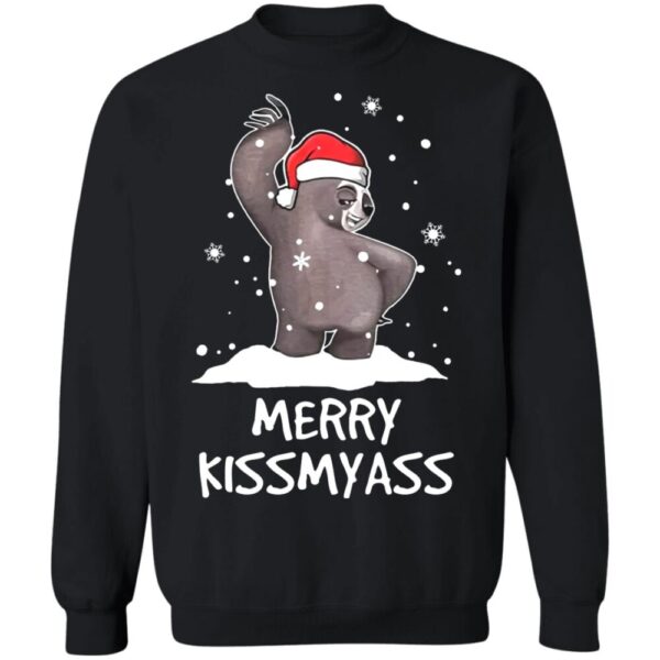 Sloth Merry Kissmyass Christmas Sweater