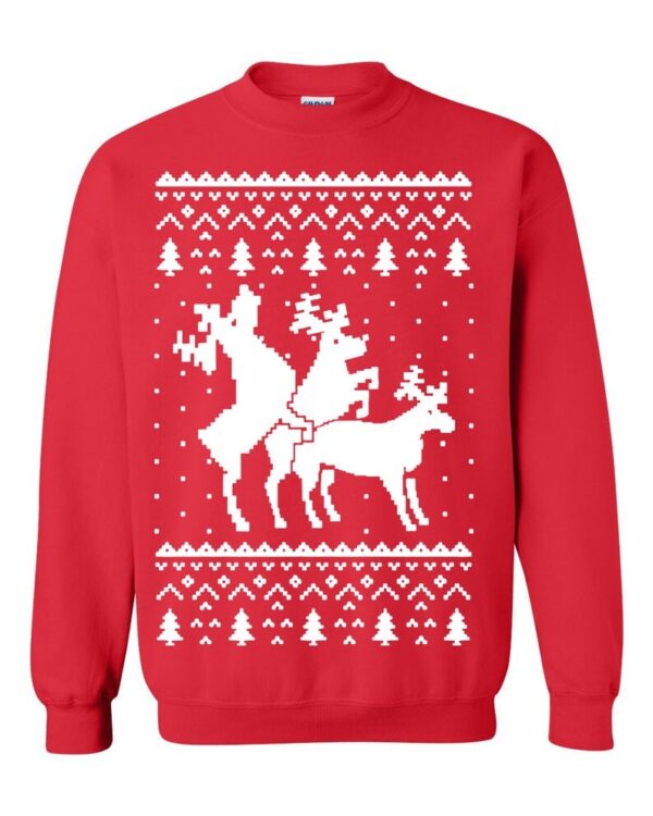 Ugly Christmas Sweater Reindeer Humping