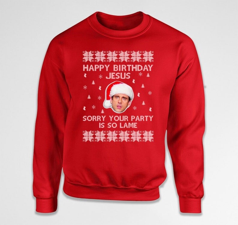 Ugly Christmas Sweater The Office Gifts For Tv Show Fans Xmas Present Michale Scott