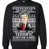 Ugly Christmas Sweater Trump Very Merry Really Terrific Christmas
