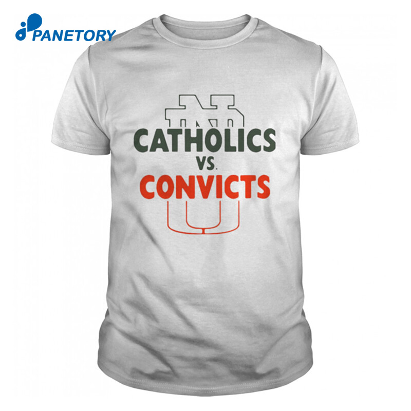 Wonderful Catholics Vs Convicts Espn Films T Shirt