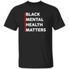 Black Mental Heath Matters T Shirt