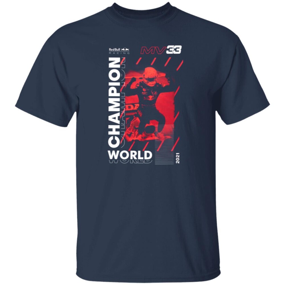 Max Verstappen World Champion Shirt Red Bull Racing 2021