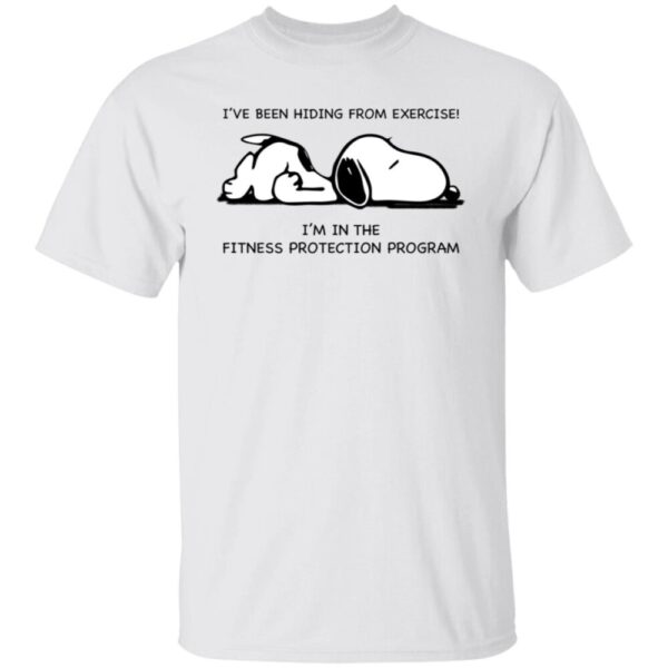 Snoopy I'Ve Been Hiding From Exercise Shirt