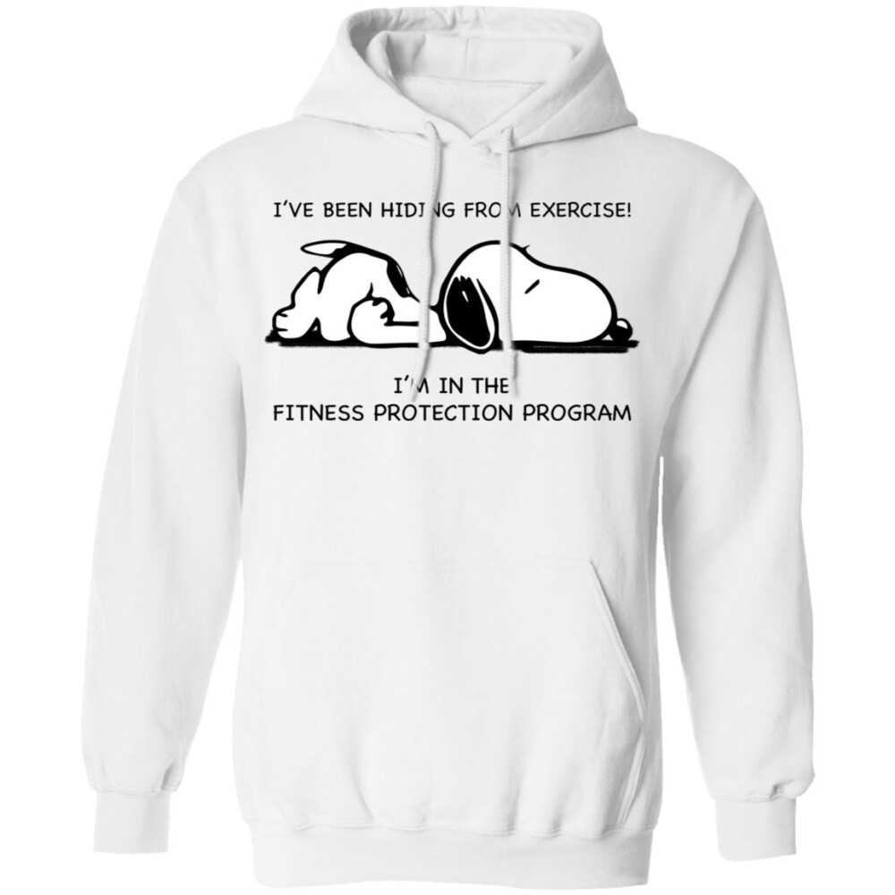 Snoopy I'Ve Been Hiding From Exercise Shirt Panetory – Graphic Design Apparel &Amp; Accessories Online