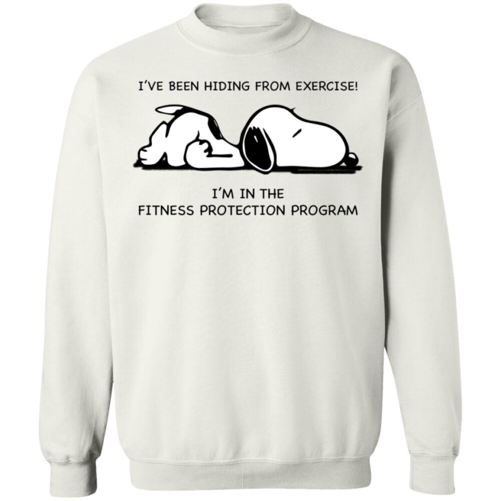 Snoopy I’ve Been Hiding From Exercise Shirt