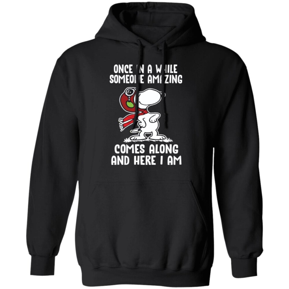 Snoopy Once In A While Someone Amazing Comes Along Shirt Panetory – Graphic Design Apparel &Amp; Accessories Online