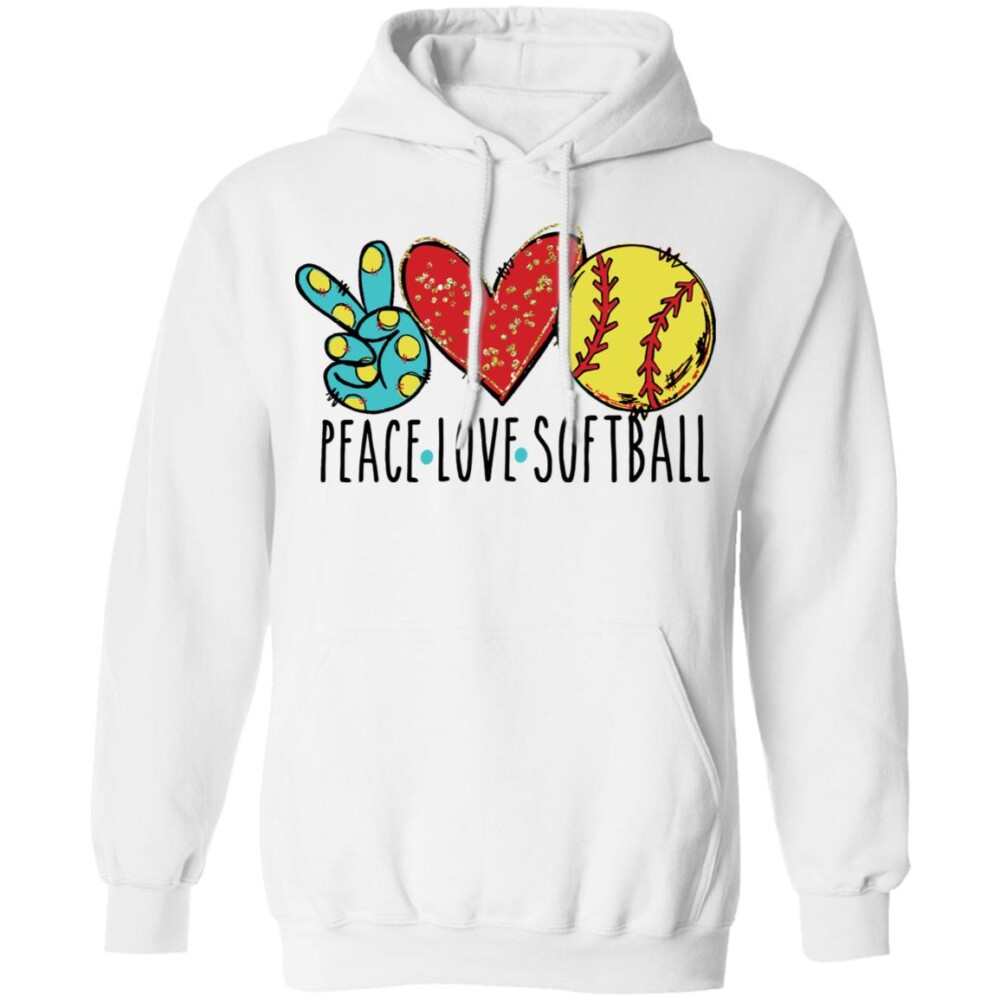 Peace Love Softball Shirt 1