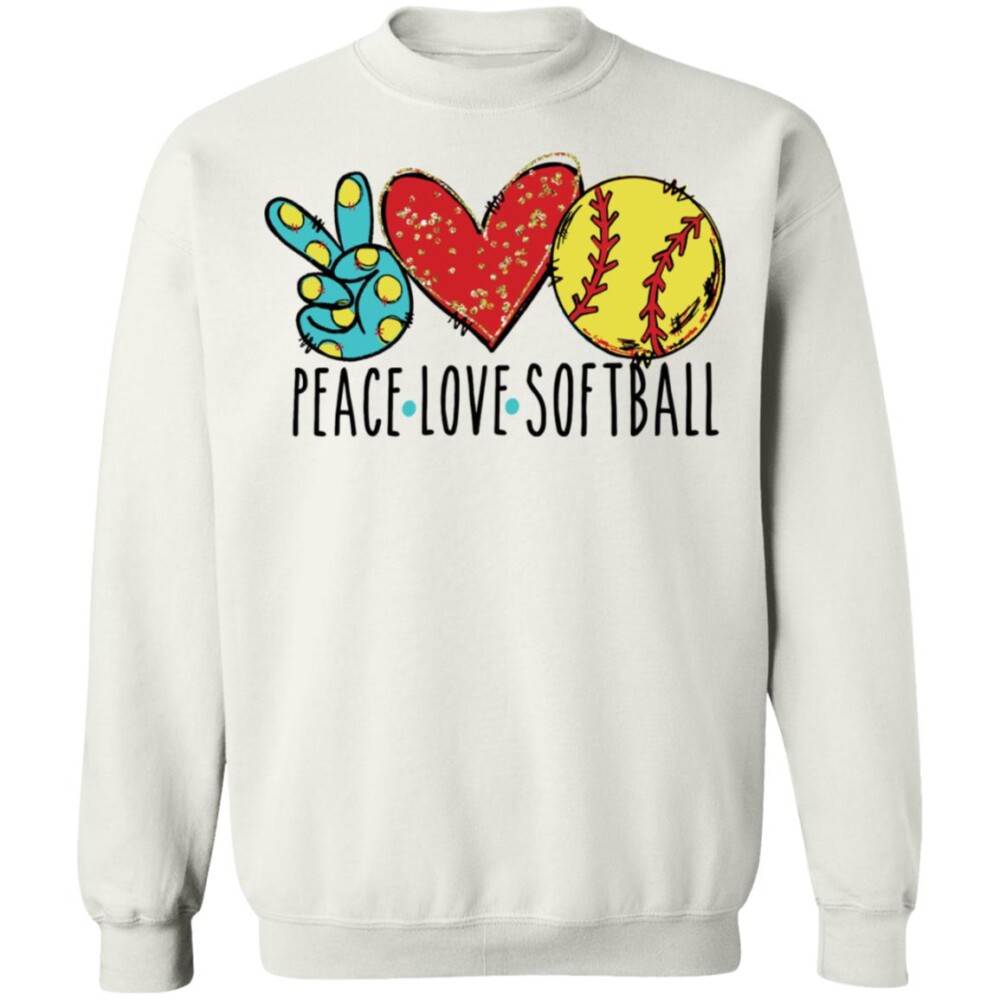 Peace Love Softball Shirt Panetory – Graphic Design Apparel &Amp; Accessories Online