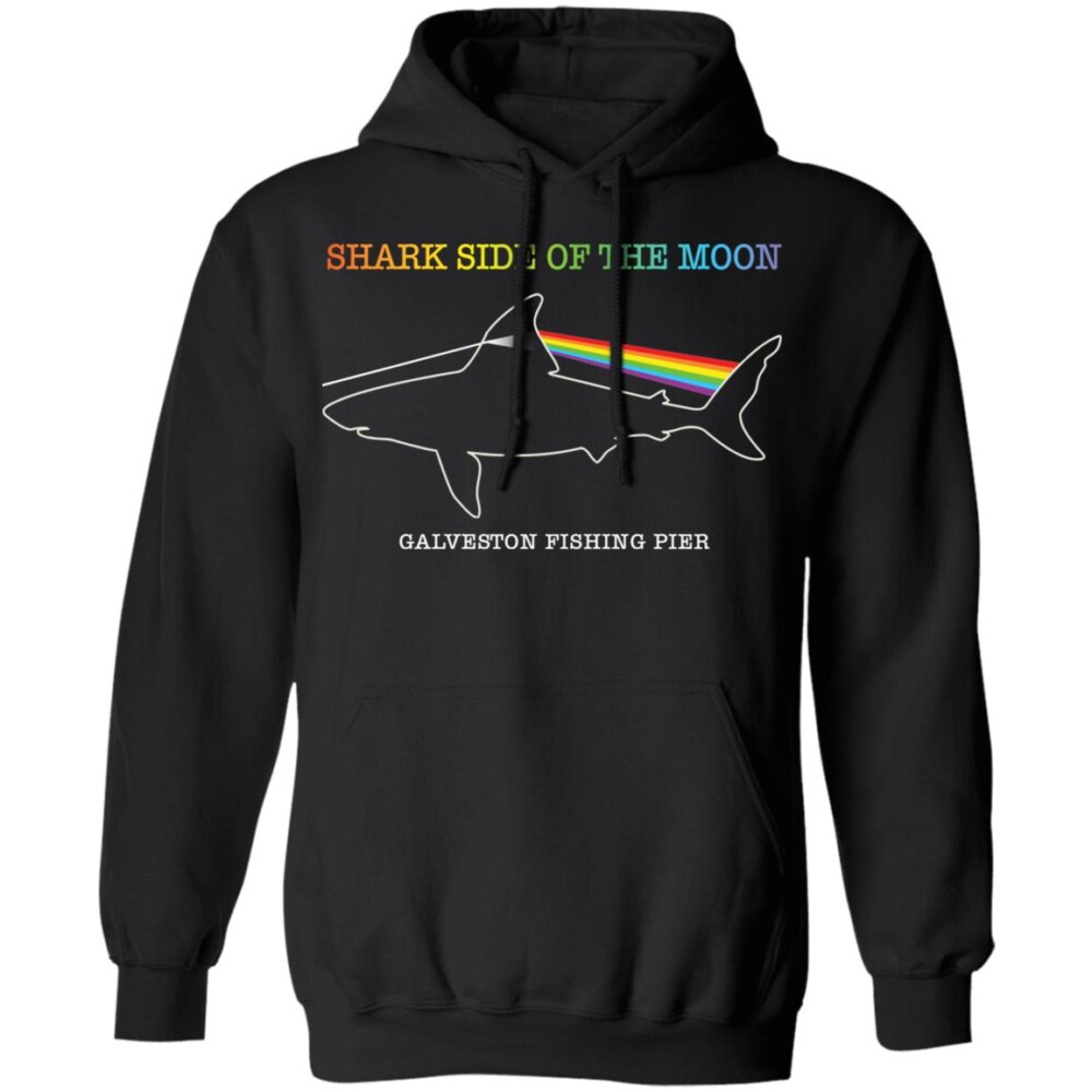 Shark Side Of The Moon Galveston Fishing Pier Shirt Panetory – Graphic Design Apparel &Amp; Accessories Online