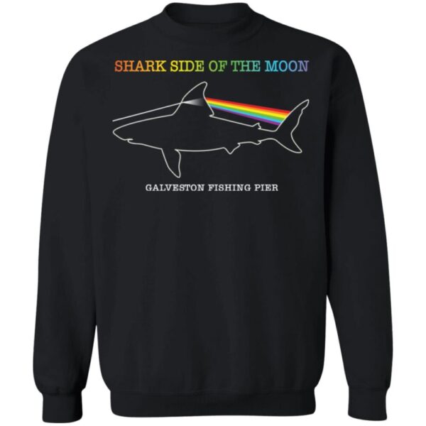 Shark Side Of The Moon Galveston Fishing Pier Shirt