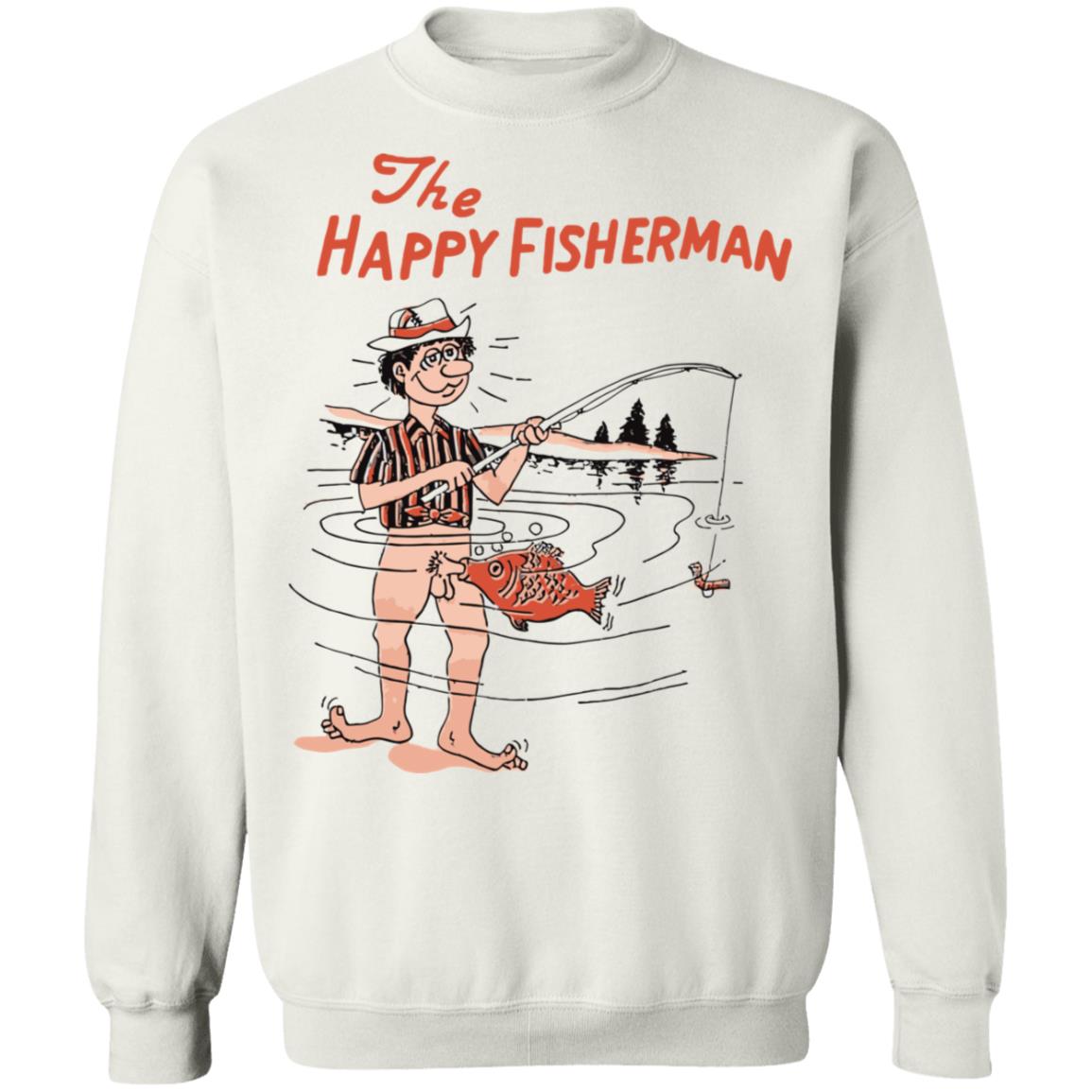 Vintage 1980'S The Happy Fisherman Shirt Panetory – Graphic Design Apparel &Amp; Accessories Online