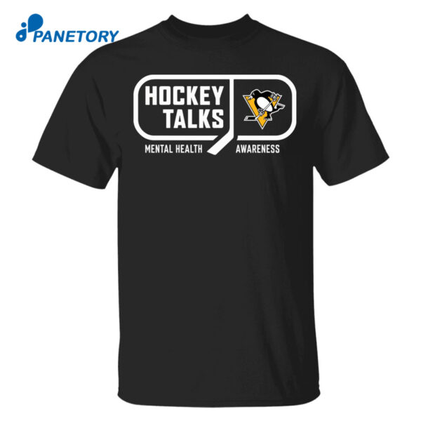 Hockey Talks Mental Health Awareness Pittsburgh Shirt
