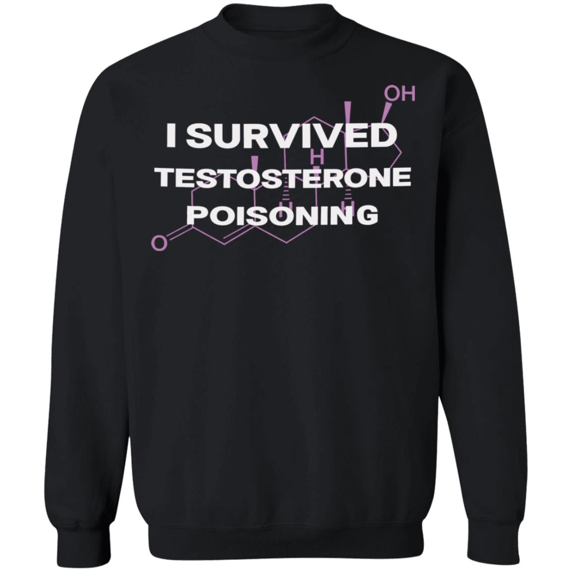 I Survived Testosterone Poisoning Shirt Panetory – Graphic Design Apparel &Amp; Accessories Online
