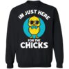 I’m Just Here For The Chicks Shirt 1