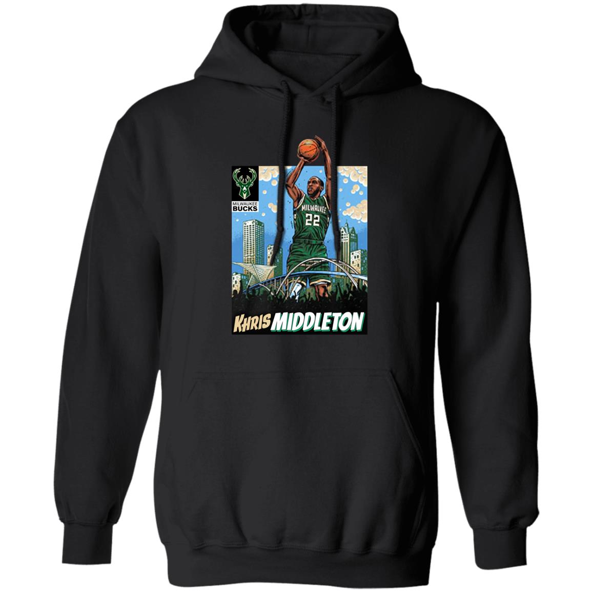Khris Middleton Skyline Milwaukee Bucks Shirt Panetory – Graphic Design Apparel &Amp; Accessories Online