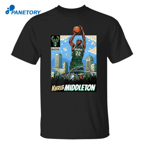 Khris Middleton Skyline Milwaukee Bucks Shirt