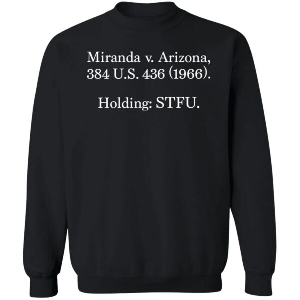 Miranda V Arizona 384 Us 436 1966 Shirt