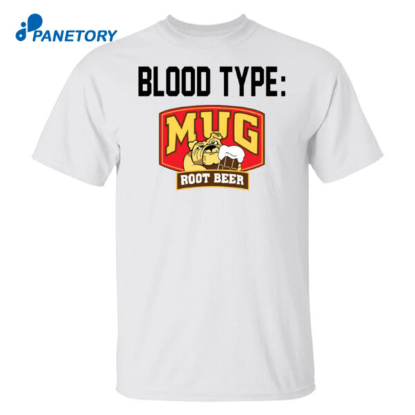 Pit Bull Blood Type Mug Root Beer Shirt