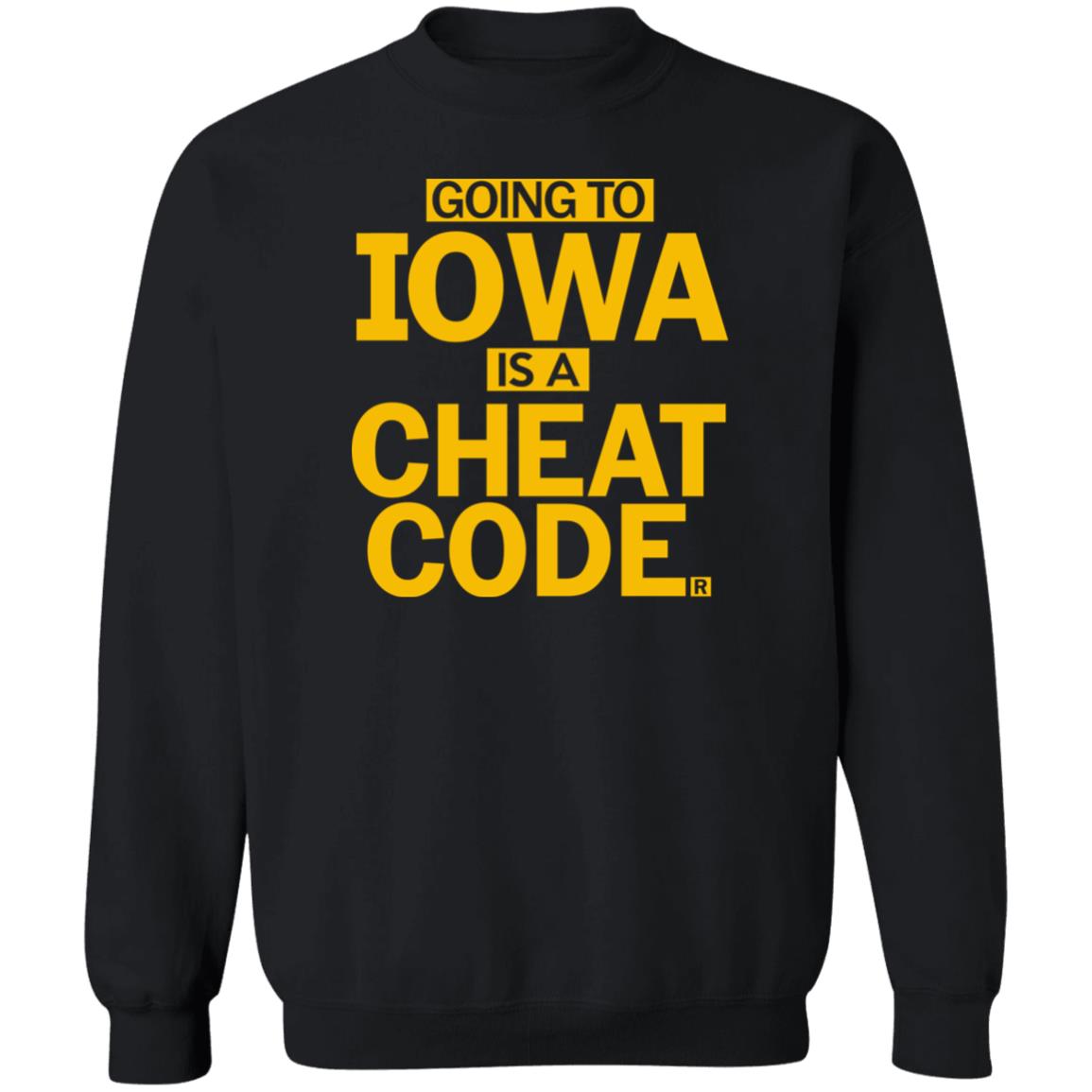 Going To Iowa Is A Cheat Code Shirt Panetory – Graphic Design Apparel &Amp; Accessories Online