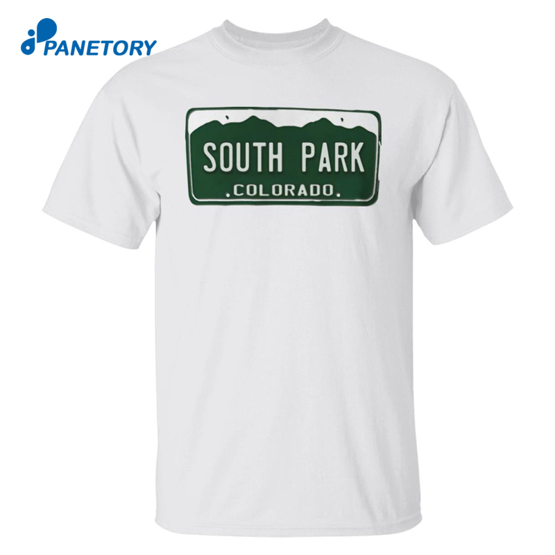 South Park License Plate Colorado Shirt